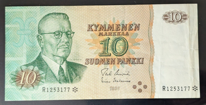 10 Markkaa 1980 tähti R1253177