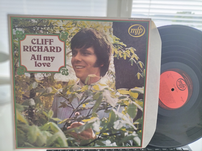 CLIFF RICHARD, All my love, LP US -70 UPEA KUNTO !!