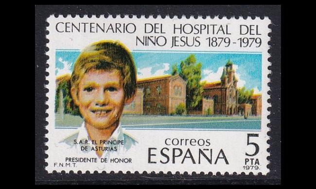Espanja 2440 ** Jeesus-lapsen sairaala 100v (1979)