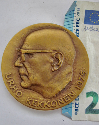 VANHA Mitali Presidentti Kekkonen 75 v Heikki Nieminen 1974