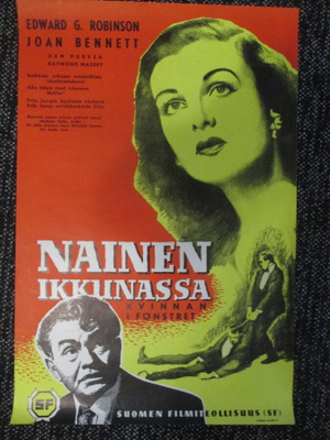 Nainen ikkunassa (Fritz Lang, 1944) - vanha elokuvajuliste