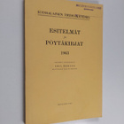 Suomalainen tiedeakatemia : esitelmät ja pöytäkirjat 1963 - pikkukuva 1