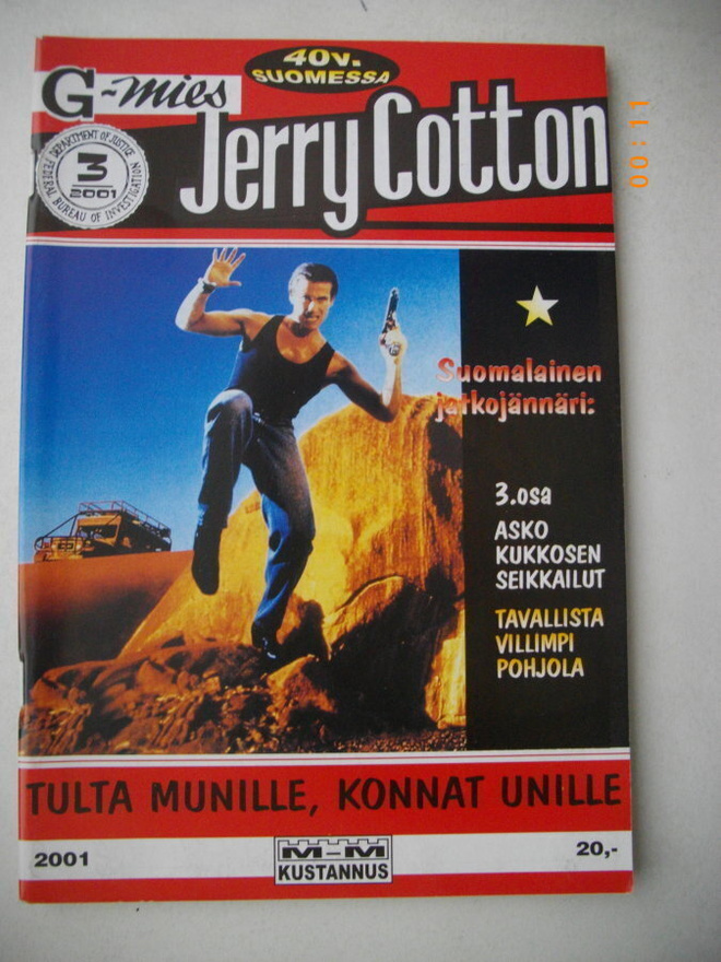 Jerry Cotton 3/2001: Tulta munille, konnat unille (21.5)