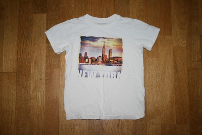 Seppälä valkoinen New York t-paita 122-128