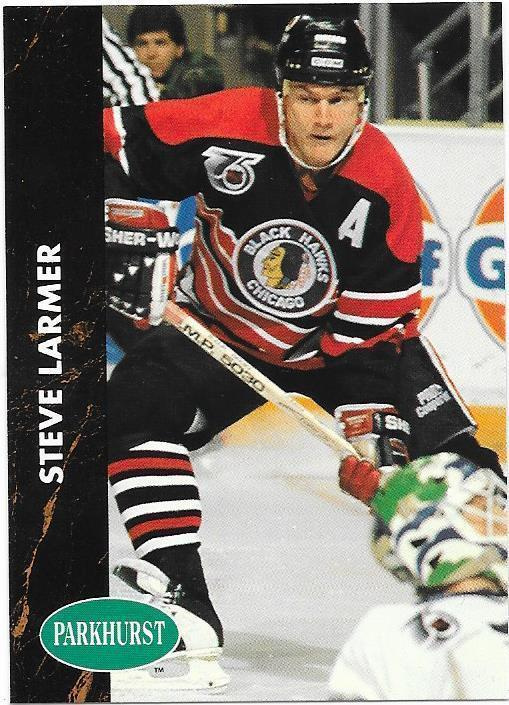 1991-92 Parkhurst #34 Steve Larmer Chicago Blackhawks