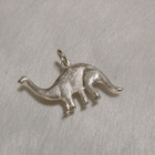 Kotimainen design Hopea Dinosaur riipus 830 - pikkukuva 1