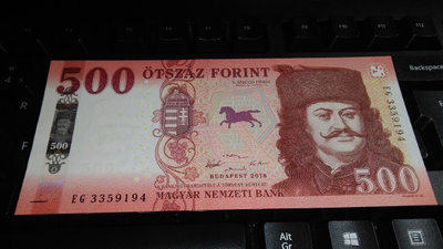 Hungary Unkari 500 Forint 2018 P202 UNC