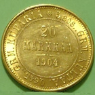 Suomi 20 mk 1904 kulta raha. (PJ) - pikkukuva 3
