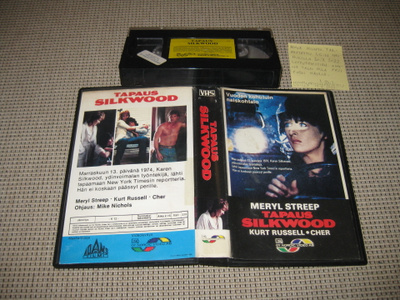 Tapaus Silkwood-VHS (FIx, Nordic Video, Kurt Russell, 1983)