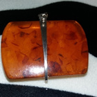 ISO Vintage hopea Meripihka Amber riipus 875 - pikkukuva 1