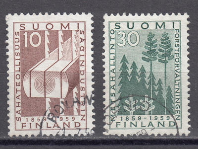 1959 Lape 506 - 507 Sahateollisuus ja Metsähallinto 100 v.