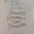 Osmo Soininvaara : Jäähyväiset eduskunnalle (signeerattu,... - pikkukuva 3