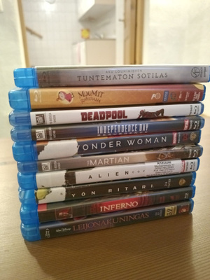 10 bluray leffaa