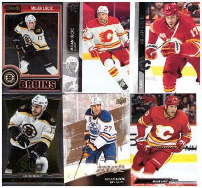6 x MILAN LUCIC Flames, Bruins