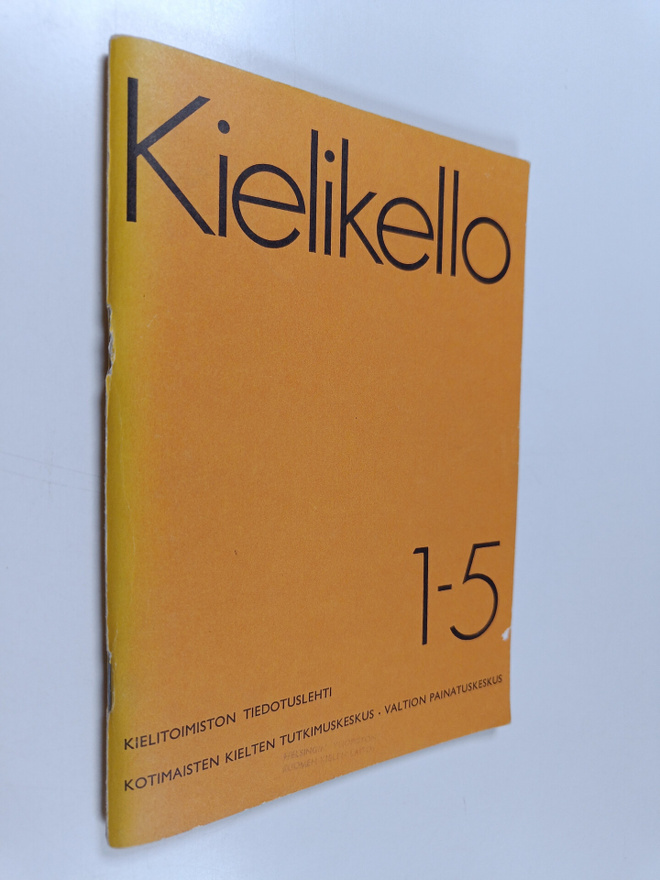 Kielikello 1-5 : kielitoimiston tiedotuslehti