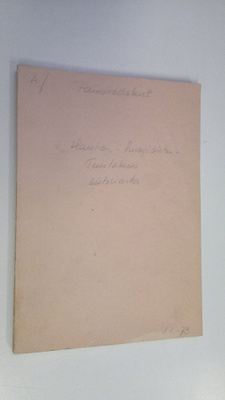 Hauhon-Luopioisten-Tuuloksen historia painovedokset
