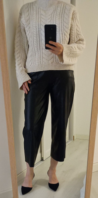 Gina Tricot Culottes tekonahkahousut 38