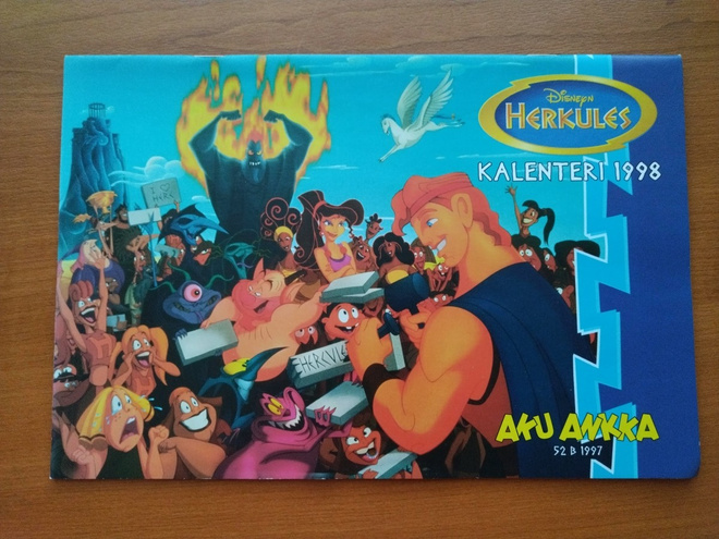 Aku Ankka 1997, B52 - Herkules kalenteri 1998