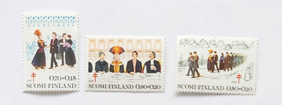 TUB-SARJA 1976 POSTITUOREET MERKIT 3 kpl