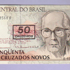 Brasilia 50 Cruzeiros v.1990 UNC P-223 (päällepainanta) - pikkukuva 1