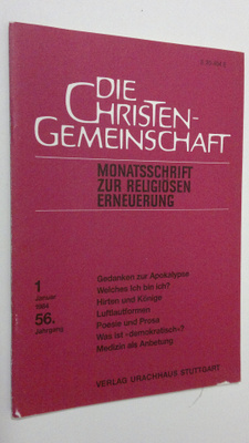 Die Christen-Gemeinschaft 1/1984 : Monatsschrift zur reli...