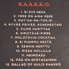 KOLJOSEN TIEKIISTA - K.A.A.K.K.O. (CD) - pikkukuva 3