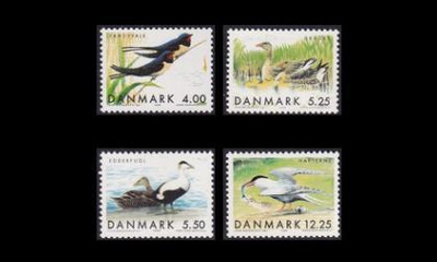Tanska 1223-6 ** Muuttolintuja (1999)