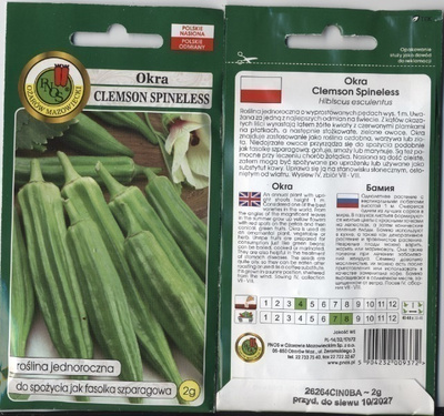 Okra 'Clemson Spineless' - siemenet #