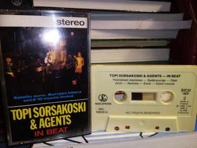 C-KASETTI Topi Sorsakoski & Agents : In beat ( SIS POSTIKUL