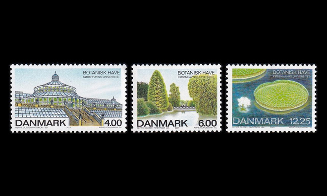 Tanska 1267-9 ** Kasvitieteelliset puutarhat 400v (2001)