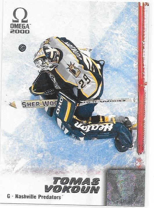 1999-00 Pacific Omega #129 Tomas Vokoun Nsh PReds  HIFK MV