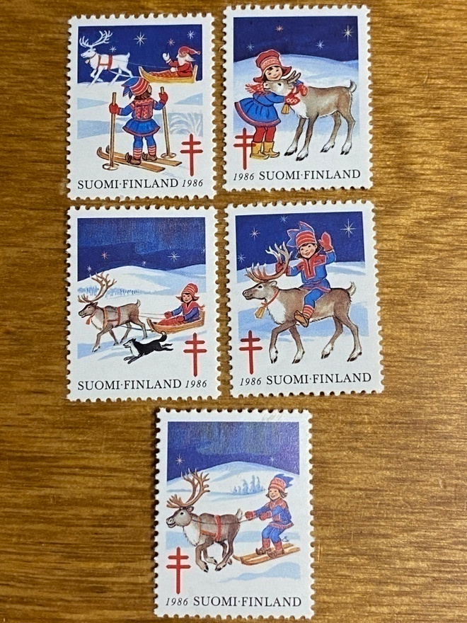 JOULUMERKKI PORO JA TONTTU 1986**