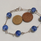 Upea Hopea Lapis lazuli kivi rannekoru 925 - pikkukuva 3