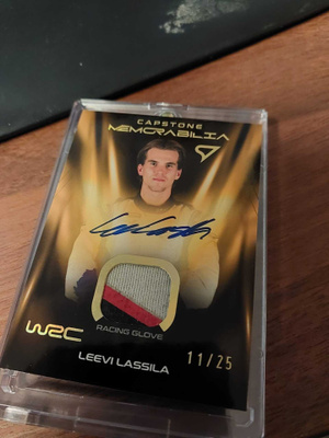SportZoo WRC Capstone Memorabilia Gold #MES-LL Leevi Lassila