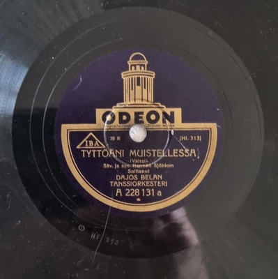 Savikiekko 1930 - Dajos Belan Tanssiorkesteri Odeon A 228131