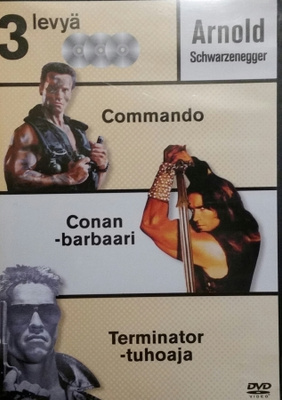 Schwarzeneggerboksi Commando / Conan / Terminator -DVD