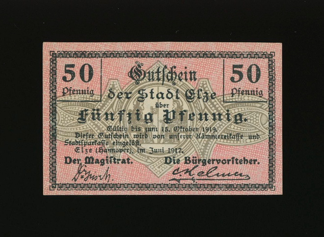 Saksa Notgeld 25, 50 Pfennig, Coesfeld