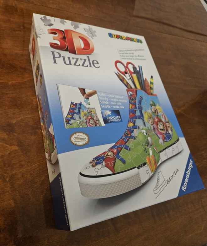3D-palapeli Super Mario kenkä, 112 palaa, käyttämätön