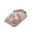 nailROSE 3D Tekokynnet, 12 kpl, vaalenapunaiset *UUSI* - pikkukuva 3