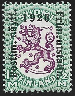 1928 Postimerkkinäyttely 1 ½ mk  PT **  LaPe 138 W 1