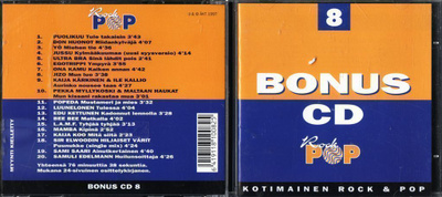 BONUS 8 . KOKOELMA CD-LEVY . KOTIMAINEN ROCK & POP