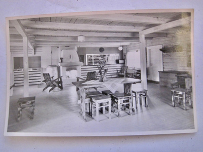 VANHA Postikortti Lappi Saariselkä Erikoisleima 4.4.1963
