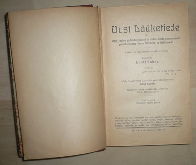 Louis Kuhne : Uusi Lääketiede  1910