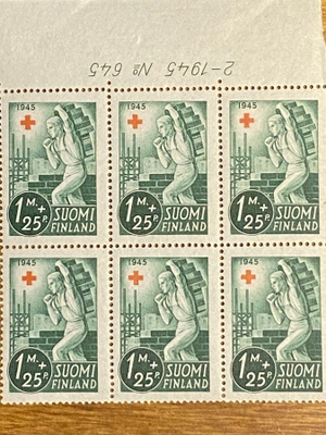 PR 1945 1MK+0,25MK NUMEROKUUSILO**