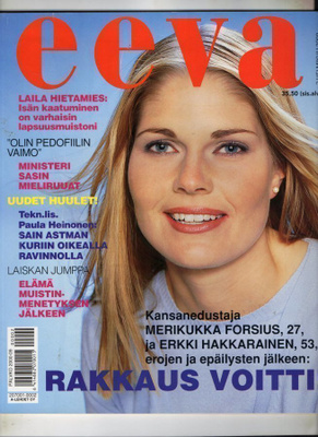 Eeva n:o 2 2000 Merikukka & Erkki.  Laila Hietamies. Kimmo.