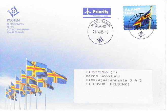 2004, Postimerkki Ahvenanmaan lippu 50 vuotta