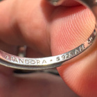 Pandora Timeless Elevated Heart 925 hopeasormukset 2 kpl - pikkukuva 4