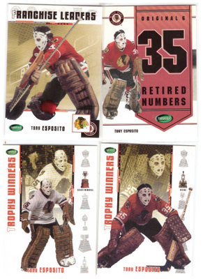 4 x Mv Legenda TONY ESPOSITO Blackhawks 03-04 Parkhurs Sarj.