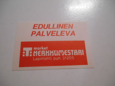 TT Etiketti T-market Herkkumestari Lapinlahti