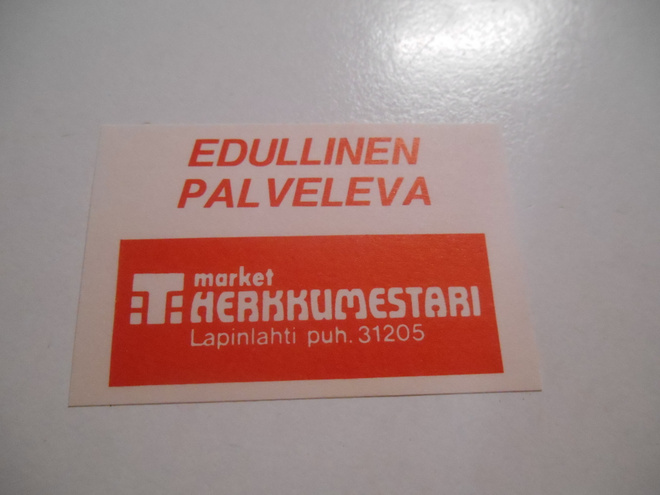 TT Etiketti T-market Herkkumestari Lapinlahti